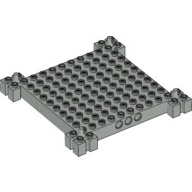 Lego kostka (kostička) 12x12 základ, světle šedá (4153020)